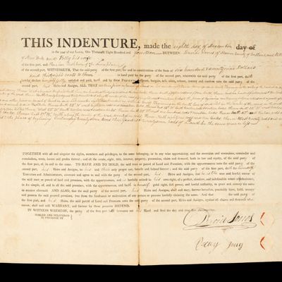 Sale Photo Thumbnail #187: 1814 Indenture Document