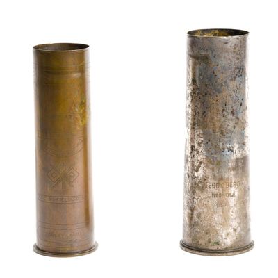 Sale Photo Thumbnail #242: 2 WWI Trench Art Shells