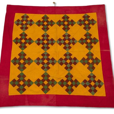 Sale Photo Thumbnail #130: Fifteen Block Quilt