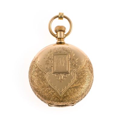 Sale Photo Thumbnail #6: Waltham 14K Gold Pocket Watch