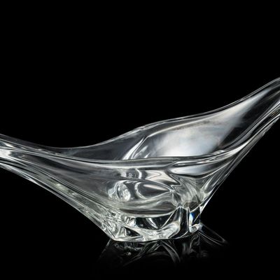 Sale Photo Thumbnail #166: Daum Swallowtail Crystal Centerpiece Bowl