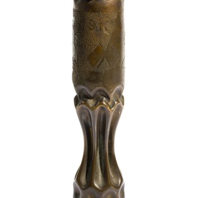 Sale Photo Thumbnail #286: WWI Trench Art Shell Vase