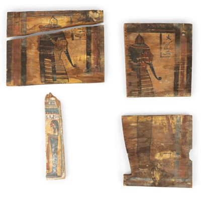 Sale Photo Thumbnail #76: 5 Egyptain Painted Wood Panels