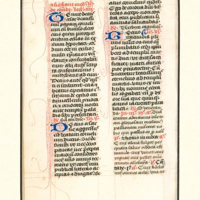 Sale Photo Thumbnail #77: Antique Vellum Page
