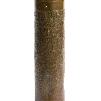 Sale Photo Thumbnail #233: WWI Trench Art Shell