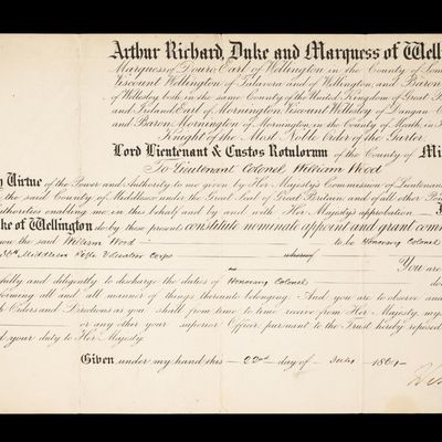 Sale Photo Thumbnail #225: Manuscript Document for Lt. Colonel William Wood