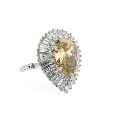 Sale Photo Thumbnail #16: Platinum & 6.21 CTW Diamond Cocktail Ring Pendant
