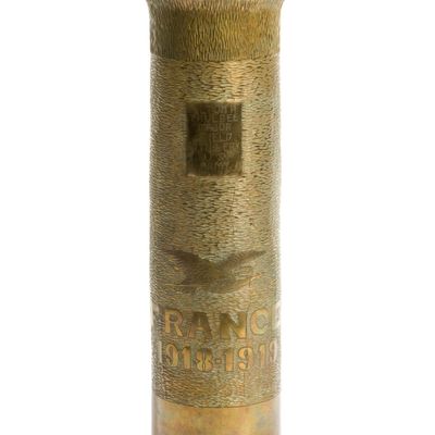 Sale Photo Thumbnail #232: WWI Trench Art Vase