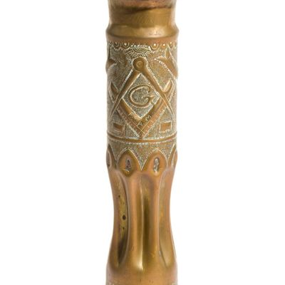 Sale Photo Thumbnail #280: WWI Trench Art Shell Vase