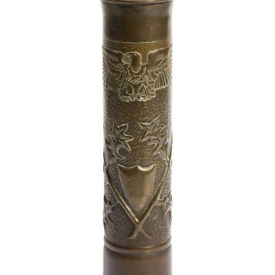 Sale Photo Thumbnail #282: WWI Trench Art Shell Vase