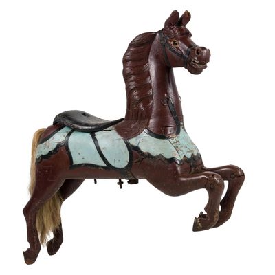 Sale Photo Thumbnail #214: Philadelphia Style Wood Carved Painted Carousel Horse