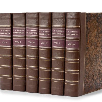Sale Photo Thumbnail #183: S.T. Hanmer's Six Volumes of The Work of Shakespeare