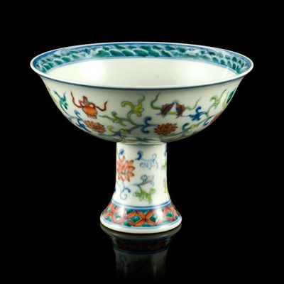 Sale Photo Thumbnail #105: Chinese Doucai Stem Cup