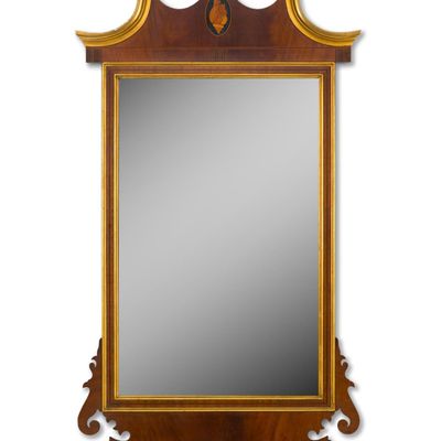 Sale Photo Thumbnail #60: Federal Style Mahogany and Gilt Mirror