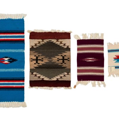 Sale Photo Thumbnail #123: 4 Vintage Southwestern Weavings Incl. Ortega's