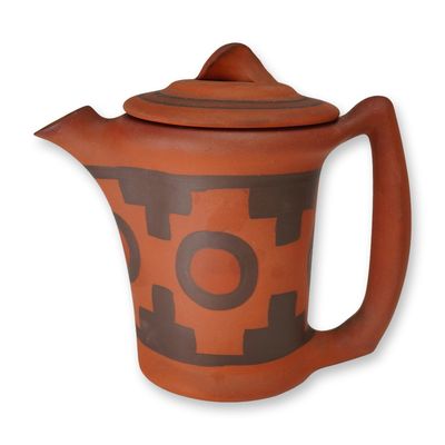 Sale Photo Thumbnail #32: Clifton Art Pottery Indian Ware Terracotta Pitcher with Lid