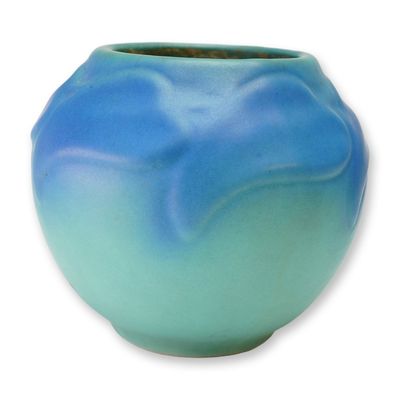 Sale Photo Thumbnail #288: Van Briggle Art Pottery Matte Two-toned Glazed Vase