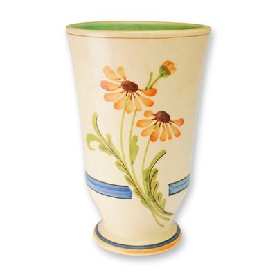 Sale Photo Thumbnail #40: Weller Pottery Hand-Painted Floral Vase, Bonito