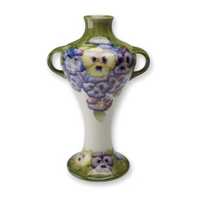 Sale Photo Thumbnail #76: William Moorcroft James Macintyre Vase, Pansy