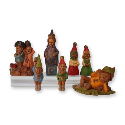 Sale Photo Thumbnail #451: 7pc Tom Clark Cairn Studio Limited Edition Gnome Figurines