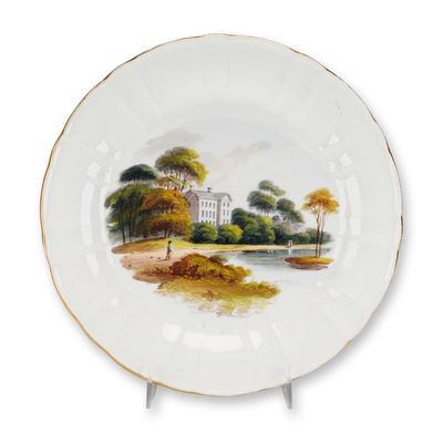 Sale Photo Thumbnail #268: Wedgwood Porcelain Topographical Dessert Plate Near Richmond Surry