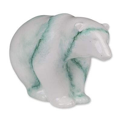Sale Photo Thumbnail #205: Royal Doulton Prototype Chinese Jade Porcelain Polar Bear Figurine