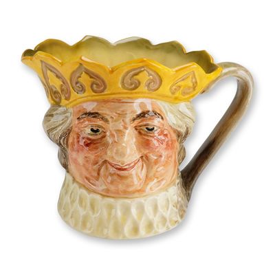 Sale Photo Thumbnail #188: Royal Doulton Large Character Jug, Old King Cole - Yellow Crown D6036