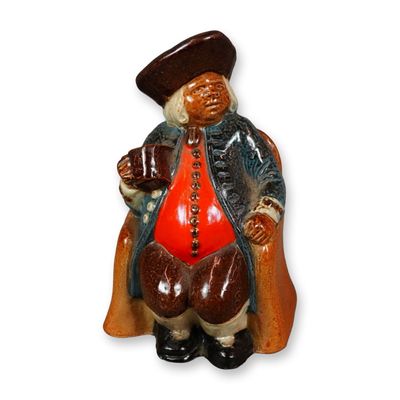 Sale Photo Thumbnail #458: Royal Doulton Lambeth Stoneware Salt-Glazed Advertising Armchair Toby Jug, Ye Olde Cock Tavern