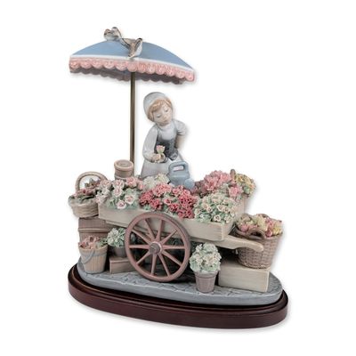 Sale Photo Thumbnail #157: Lladro Porcelain Figurine, Flowers of the Season with Base 01001454