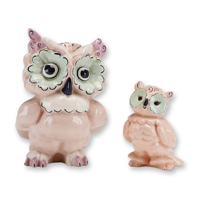 Sale Photo Thumbnail #279: Kay Finch California Pottery Figurines, Hoot and Toot Owl