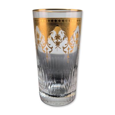 Sale Photo Thumbnail #143: Baccarat France Prestige Gold Encrusted Highball Glass