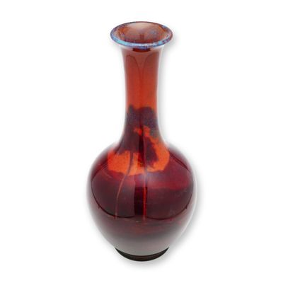 Sale Photo Thumbnail #235: Royal Doulton Sung Flambe by Charles Noke Landscape Vase