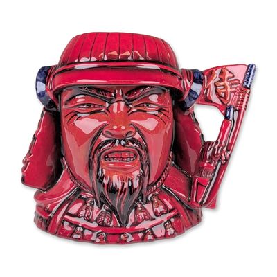 Sale Photo Thumbnail #178: Royal Doulton Flambe Prototype Large Character Jug, Samurai