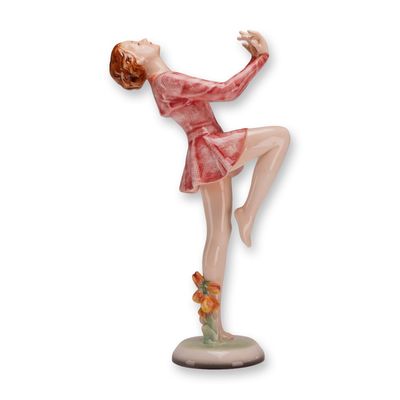 Sale Photo Thumbnail #144: Goldscheider Art Deco Dancer Figurine, Model 8711