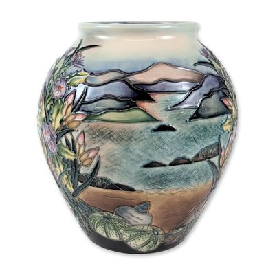 Sale Photo Thumbnail #348: Moorcroft Rachel Bishop Islay Coastal Landscape Pattern Vase