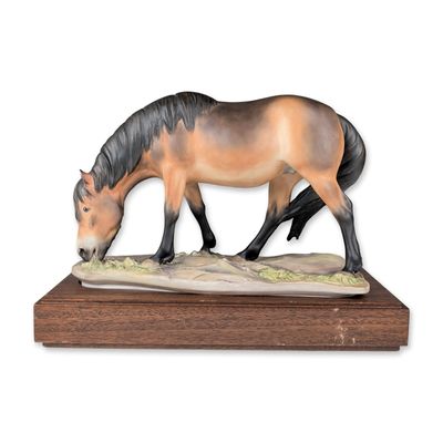 Sale Photo Thumbnail #212: Royal Worcester by Bernard Winskill Bone China Figurine with Base, Exmoor Pony
