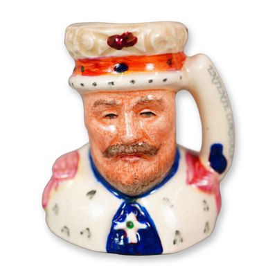 Sale Photo Thumbnail #185: Royal Doulton Colorway Tiny Character Jug, Edward VII D6993