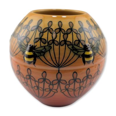 Sale Photo Thumbnail #110: Dennis Chinaworks by Sally Tuffin Bumblebee Motif Vase