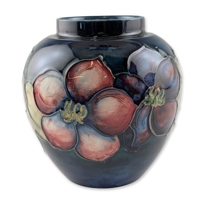 Sale Photo Thumbnail #80: Moorcroft Clematis Pattern Ceramic Vase