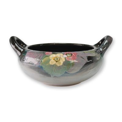 Sale Photo Thumbnail #296: Weller Pottery Double Handled Bowl, Eocean