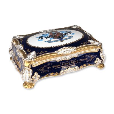 Sale Photo Thumbnail #455: Paragon Winston Churchill Centenary Bone China Cigar Casket