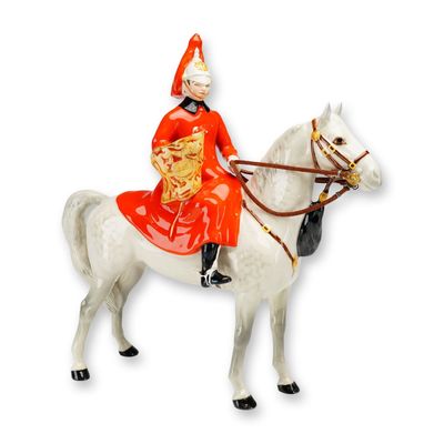 Sale Photo Thumbnail #406: Beswick Porcelain Figurine, Lifeguard on Horse