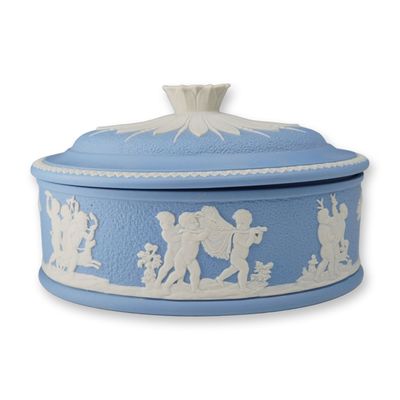 Sale Photo Thumbnail #325: Wedgwood Pale Blue Jasperware Limited Edition Ladies Paint Box