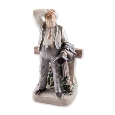 Sale Photo Thumbnail #160: Bing and Grondahl Porcelain The Thirsty Man Figurine
