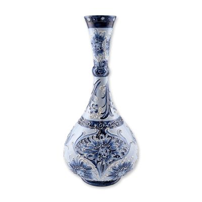 Sale Photo Thumbnail #333: Moorcroft for James Macintyre Florian Ware Vase, Blue Cornflower