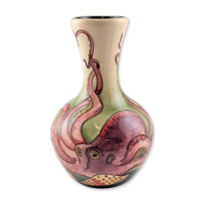 Sale Photo Thumbnail #340: Moorcroft Limited Edition Octopus Vase