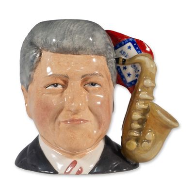 Sale Photo Thumbnail #182: Royal Doulton Prototype Small Character Jug, Bill Clinton