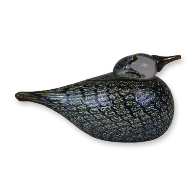 Sale Photo Thumbnail #379: Iittala Oiva Toikka Art Glass Spotted Crake Bird Figurine