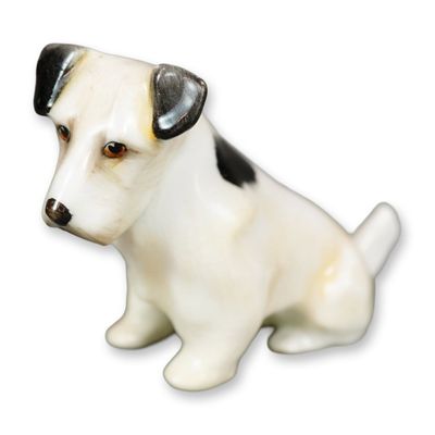 Sale Photo Thumbnail #209: Rare Doulton Porcelain Figurine, Fox Terrier Puppy HN929