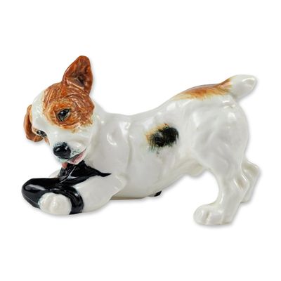 Sale Photo Thumbnail #444: Rare Royal Doulton Figurine, Character Dog with Doll HN1103